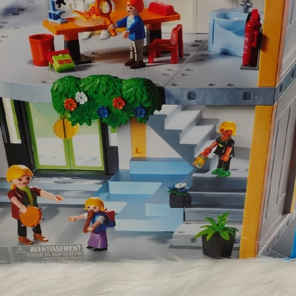 #203)Playmobil 5923 491pcs City School Building Blocks Set Vintage Creative Play